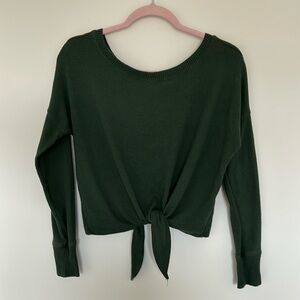 Abercrombie & Fitch Slouchy‎ Green Tie Up Sweater